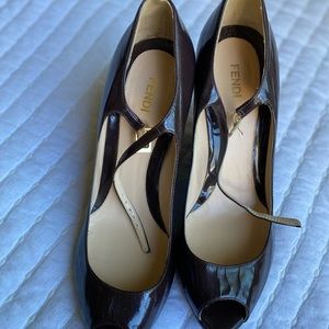 Fendi brown pumps
